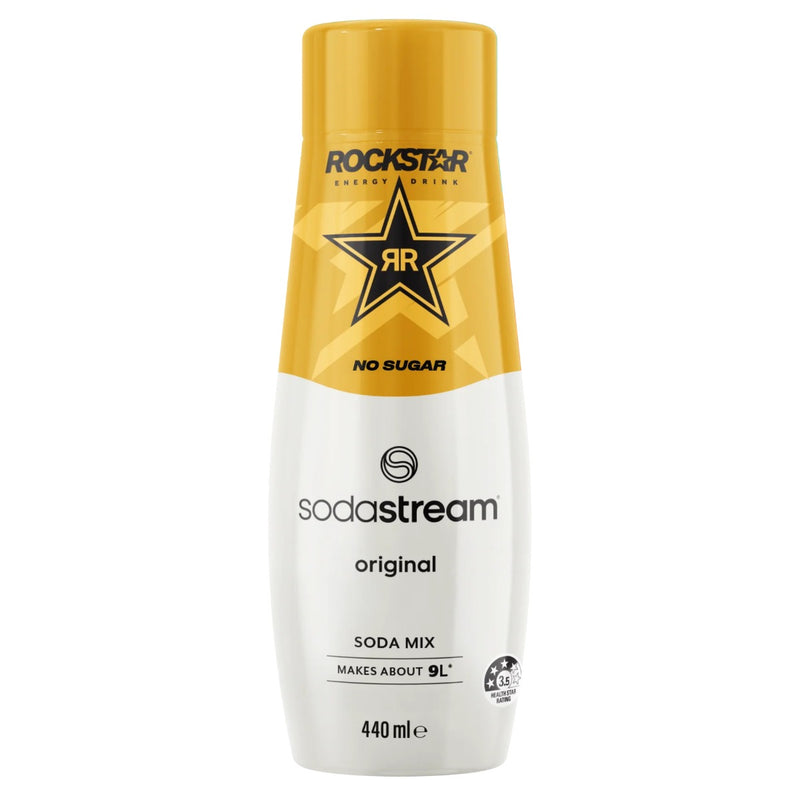 SodaStream Rockstar Energy Drink Syrup Mix No Sugar 440mL Pack 6 BULK