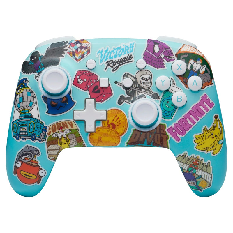 PowerA Enhanced Wireless Controller for Nintendo Switch Fortnite Sticker Mania