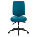 Buro Tidal Medium Back Chair Fully Upholstered Without Arms Teal