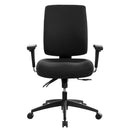 Buro Tidal Medium Back Chair Fully Upholstered With Arms Black