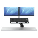 Fellowes Lotus RT Sit Stand Workstation Dual Monitor Black