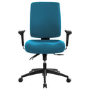 Buro Tidal Medium Back Chair Fully Upholstered With Arms Teal