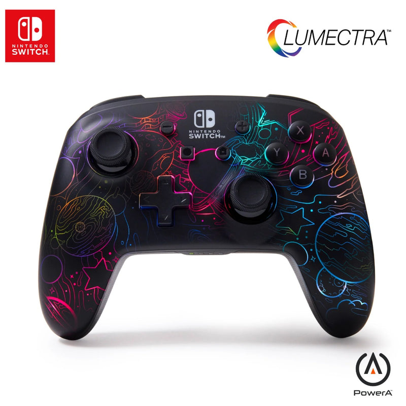 PowerA Enhanced Wireless Controller for Nintendo Switch with Lumectra Galactic Vortex