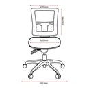 Buro Metro II 24/7 Mesh Mid Back With Seat Slide Nylon Base Safetex Rust
