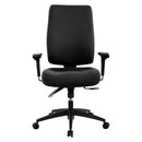 Buro Tidal High Back Chair Fully Upholstered With Arms Black