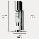 Sodastream ENSO Starter Pack Soft Fizzy Drink Sparkling Maker Soda Stream Stainless Steel