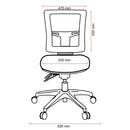 Buro Metro II 24/7 Mesh Mid Back With Seat Slide Nylon Base