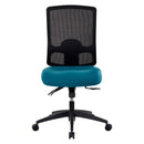 Buro Tidal Mesh High Back Chair Without Arms Teal