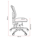 Buro Metro II 24/7 Mesh Mid Back With Seat Slide Nylon Base Safetex Rust