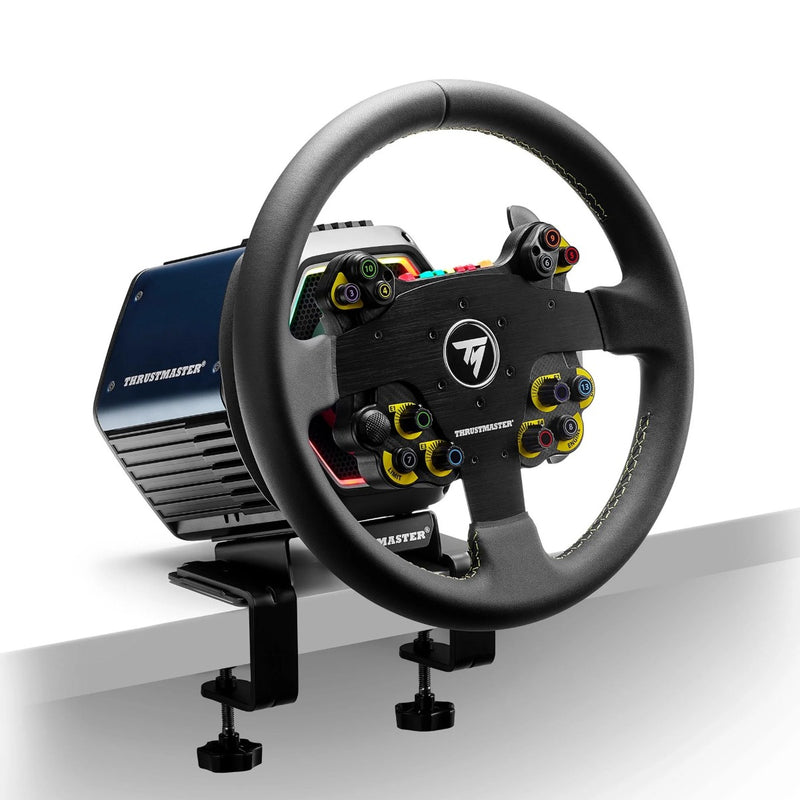Thrustmaster EVO Racing 32R Leather, Round Leather-Wrapped Wheel Rim & Detachable Hub