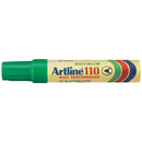 Artline 110 Permanent Marker 4mm Bullet Nib Green Box 6