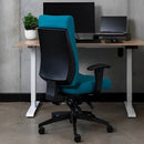 Buro Tidal High Back Chair Fully Upholstered With Arms Teal
