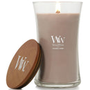 WoodWick Patchouli Crème Large Candle Crackles As It Burns 610G Hourglass