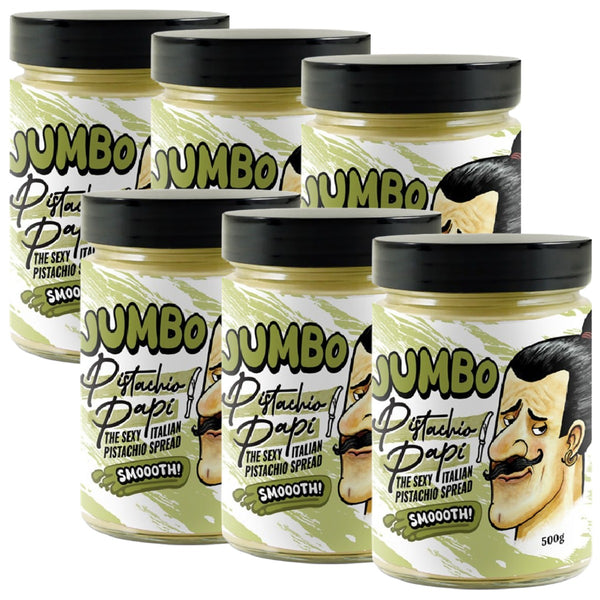 Pistachio Papi Smooth Spread Italian Jumbo Size 500g Made In Italy 6 Pack Bulk