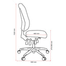 Buro Tidal High Back Chair Fully Upholstered Teal