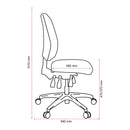 Buro Tidal Medium Back Chair Fully Upholstered With Arms Black