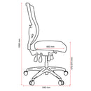 Buro Tidal Mesh High Back Chair With Arms Teal