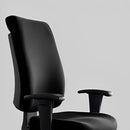 Buro Tidal High Back Chair Fully Upholstered With Arms Black