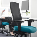 Buro Tidal Mesh High Back Chair Without Arms Teal