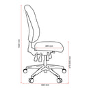 Buro Tidal High Back Chair Fully Upholstered With Arms Teal