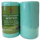 A&C Gentility Super Absorbent Cleaning Wipes Extra Thick 70GSM 30x50cm 45m Green Pack 6 Rolls