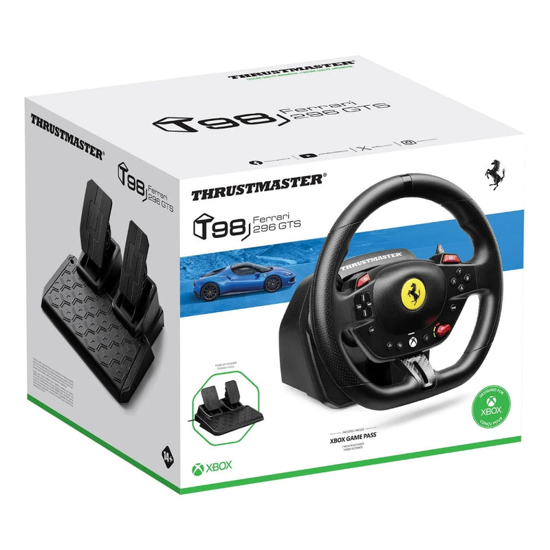 Thrustmaster T98 Ferrari 296 GTS Racing Wheel and Pedal for Xbox & PC