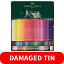 DAMAGED TIN 120 Faber-Castell Polychromos Artist Colour Pencils Tin Set