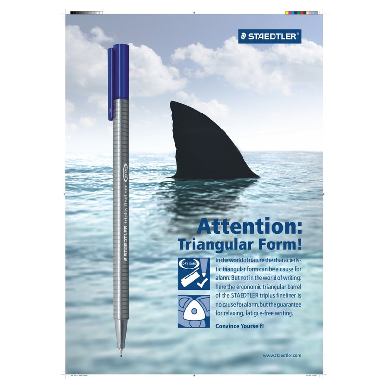 Staedtler Triplus Coloured Fineliner Pens 0.3mm Assorted Box of 36