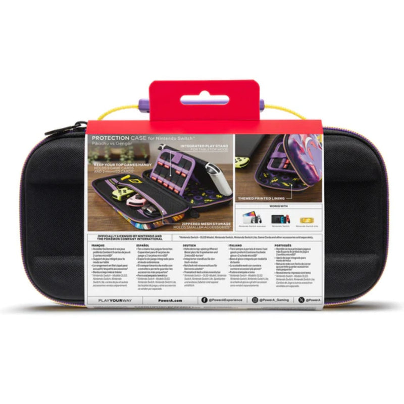 PowerA Protection Case for Nintendo Switch including OLED and Lite Models Pikachu vs Gengar