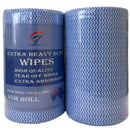 A&C Gentility Super Absorbent Heavy Duty Cleaning Wipes Extra Thick 90GSM 30x50cm 45m Blue Pack 4 Rolls