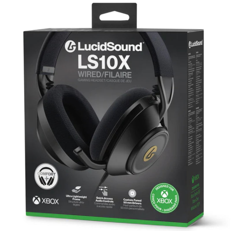 LucidSound LS10X Gen 2 Wired Gaming Headset for Xbox Series X|S  Black