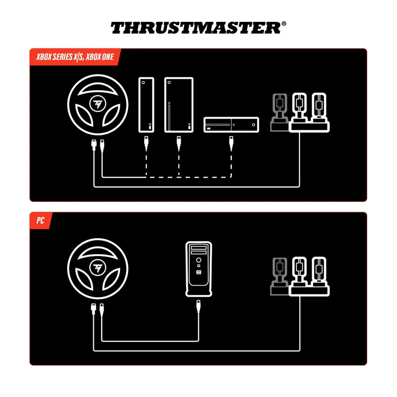 Thrustmaster T98 Ferrari 296 GTS Racing Wheel and Pedal for Xbox & PC
