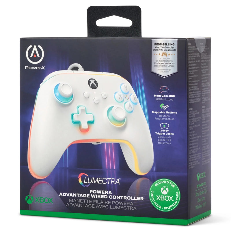 PowerA Advantage Wired Controller for Xbox Series X|S with Lumectra White
