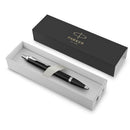 Parker IM Ballpoint Pen Black Lacquer Chrome Trim with Medium Tip Blue Ink