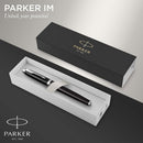 Parker IM Rollerball Pen Black Lacquer Chrome Trim with Gift Box