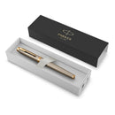 Parker IM Fountain Pen Brushed Metal Gold Trim Medium Nib