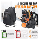 Everki Atlas Wheeled Laptop Backpack 17.3 Inch Black