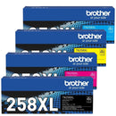 Brother TN258XL Set Toner Ink Cartridge Genuine Black/Cyan/Magenta/Yellow TN-258XL