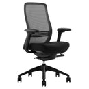 Buro Konfurb Luna Chair Mesh Back with Arms Black