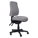 Buro Roma 3 Lever High Back With Seat Slide Without Arms Safetex Smoke