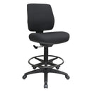 Buro Roma Drafting Chair 1 Lever Mid Back Black