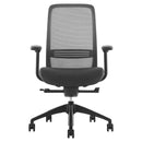 Buro Konfurb Luna Chair Mesh Back with Arms Black