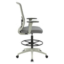 Buro Elan Drafting Chair Mesh Light Grey
