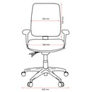 Buro Roma 3 Lever High Back With Seat Slide Without Arms Navy