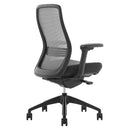 Buro Konfurb Luna Chair Mesh Back with Arms Black