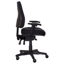 Buro Roma 3 Lever High Back With Seat Slide With Arms Black