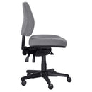 Buro Roma 3 Lever Mid Back With Seat Slide Without Arms Safetex Smoke