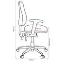 Buro Roma 3 Lever High Back With Seat Slide With Arms Navy