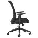 Buro Mondo Gene Chair Fabric Back with Arms Black