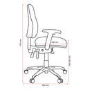 Buro Roma 3 Lever High Back With Seat Slide Without Arms Navy